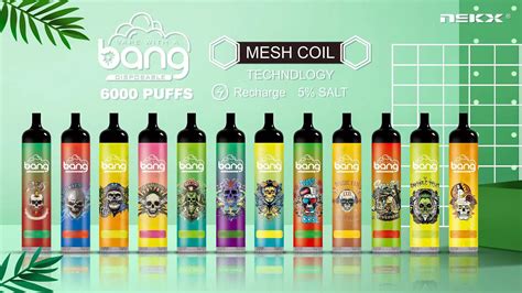Bang Mesh Coil 6000 Puffs Disposable E Cigarettes Vape Pen 14ml Pre