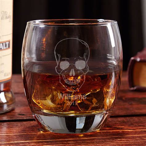 Phantom Skull Personalized Whiskey Glass