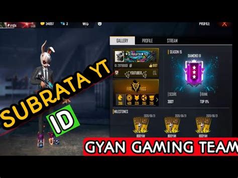 Free fire is a battle royale that offers a fun and addictive gaming experience. SUBRATA.YT ID 🔥 GAMING TEAM FREE🔥 FIRE - YouTube