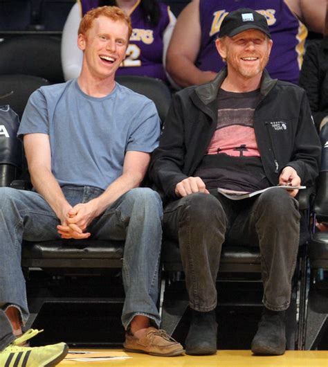 Happy Days For Ron Howard And Son Reed At Laker Game New York Gossip