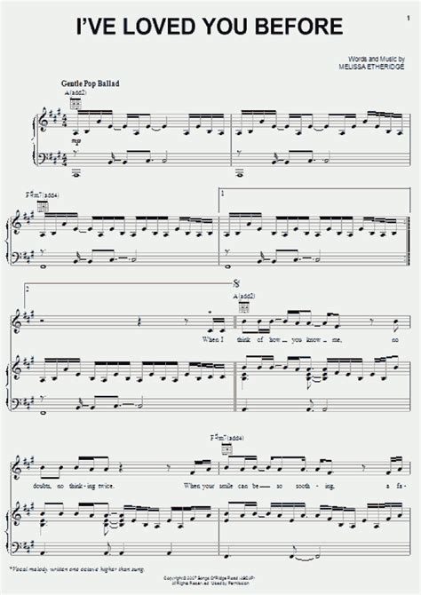 Ive Loved You Before Piano Sheet Music Onlinepianist