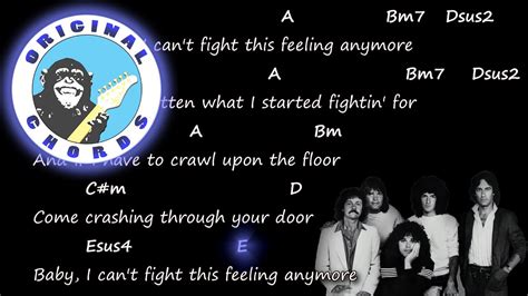Reo Speedwagon Cant Fight This Feeling Chords And Lyrics Youtube