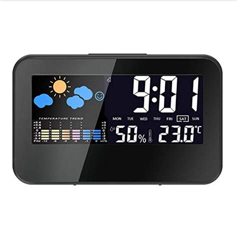 Buy Ptica Electric Desktop Clock Alarm Colorful Lcd Screen Sound
