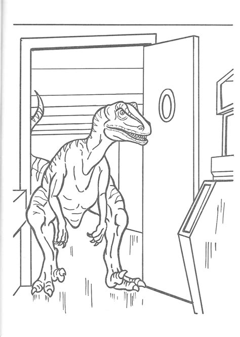 Jurassic Park Coloring Pages Blue Coloring Pages