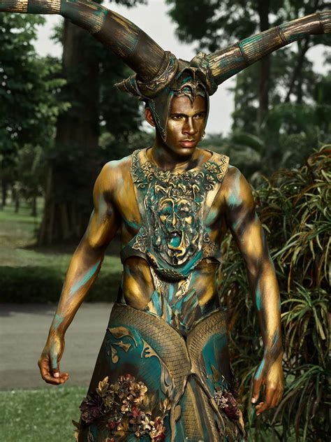 Museo de la ciudad de méxico. From the Equatorial Guinea body painting festival 2019 ...
