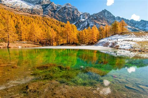 Wallpaper Trees Landscape Forest Fall Italy Lake