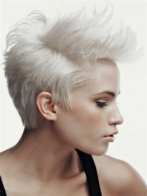 1.18 messy spiked up hair + high fade + beard. Glossy Short Hairstyle Ideas 2012|