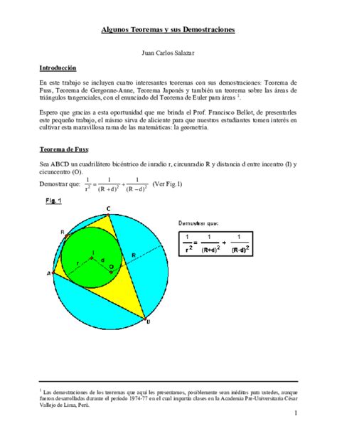 Pdf Algunos Teoremas Y Sus Demostraciones Jose Reyes