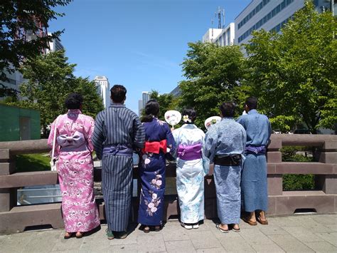 Report Try On A Yukata And Walk Around Sicp Foreign Language Volunteer Network