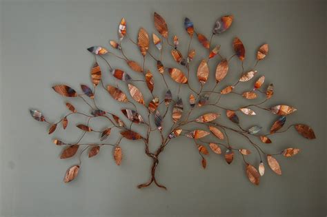 Henschel Studio Copper Trees Diy Wall Art Crafts Wire Sculpture