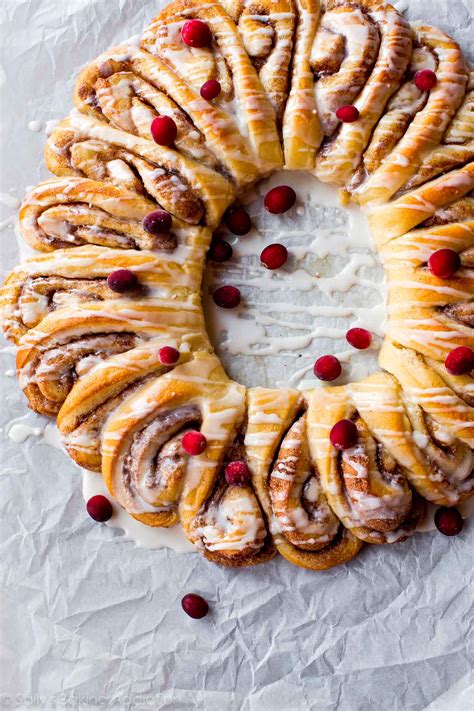 From slovak bolbalki to julekake, norwegian christmas bread. Cinnamon Roll Wreath | Sally's Baking Addiction