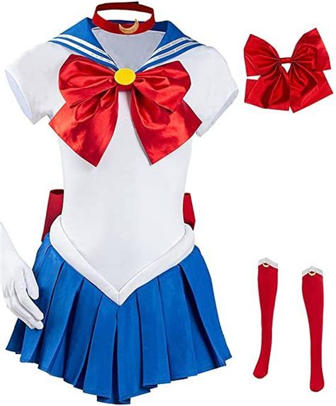 Wolancy Sailor Moon Cosplay Costume For Women Girls Usagi Tsukino Dress