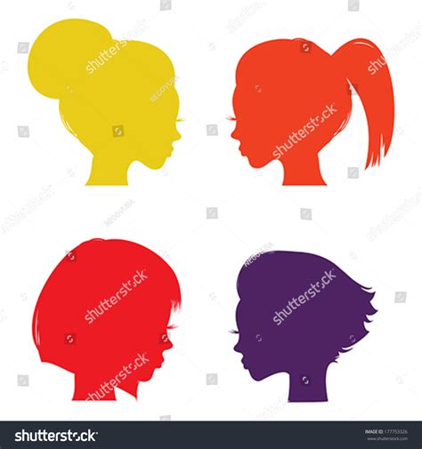 Woman Hairstyle Silhouettes Stock Vector Royalty Free Shutterstock