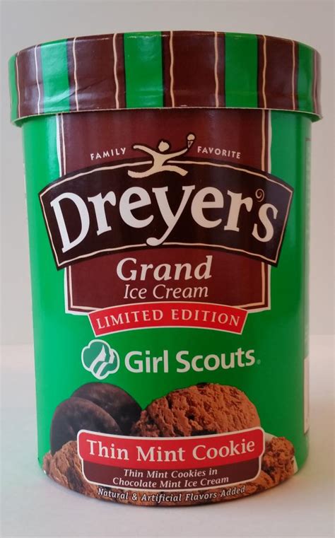 Girl Scouts Of The Usa Object Dreyer S Grand Ice Cream Limited Edition Thin Mint Cookie