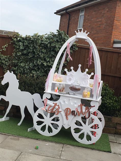 Princess Carriage Cart Wedding Or For Parties Angel Baby Shower