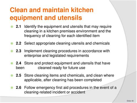 Kitchens are the undoubtedly the busiest part of a modern home. PPT - CLEAN AND MAINTAIN KITCHEN EQUIPMENT AND UTENSILS ...