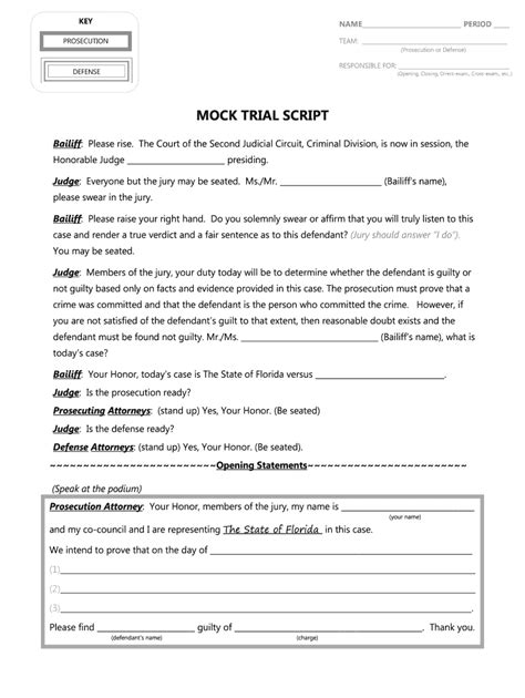 Mock Trial Script Fill Out And Sign Online Dochub