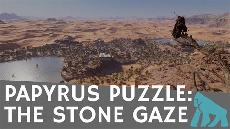 Assassin S Creed Origins Papyrus Puzzle The Stone Gaze Youtube