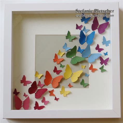 The Crafty Medic - Stampin' Up! Beautiful Wings butterfly shadow box