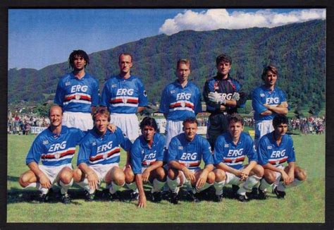 Nel campionato 1990/1991 dominato dalla sampdoria, questa perla di roberto mancini al san paolo di napoli svetta su tutte: Sampdoria 1993/94 Top, left to right: Ruud Gullit, Marco ...