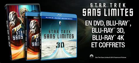 Star Trek Sans Limites Disponible En DVD Blu Ray Coffret 4K UHD Et