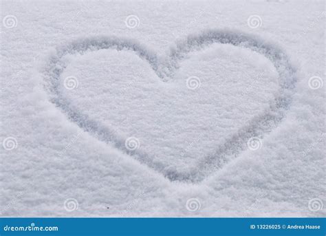 Heart In Snow Royalty Free Stock Photo Image 13226025