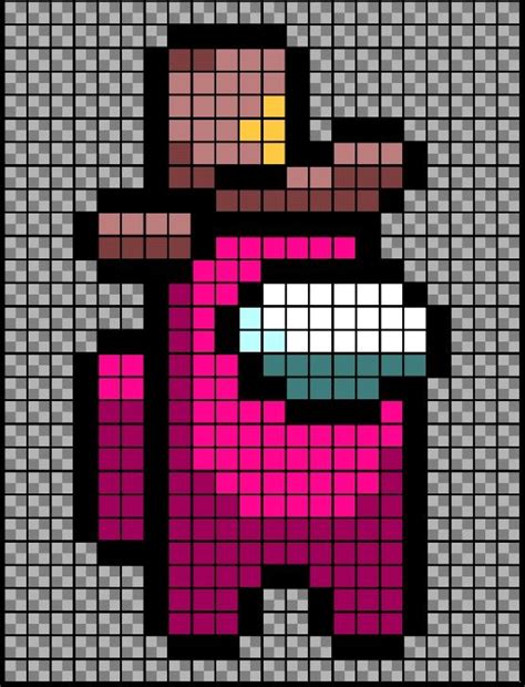 Among Us Pixel Art Pixel Art Pattern Pixel Art Pixel Art Templates Images