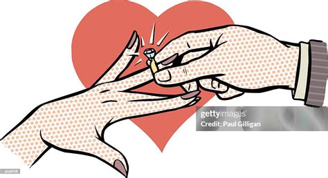 Hands With Engagement Ring High Res Vector Graphic Getty Images