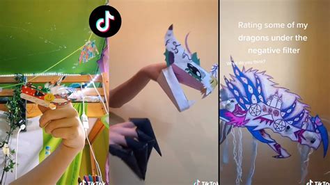 Dragon Puppet Crafts Paper Dragon Tiktok Compilation 134 Youtube