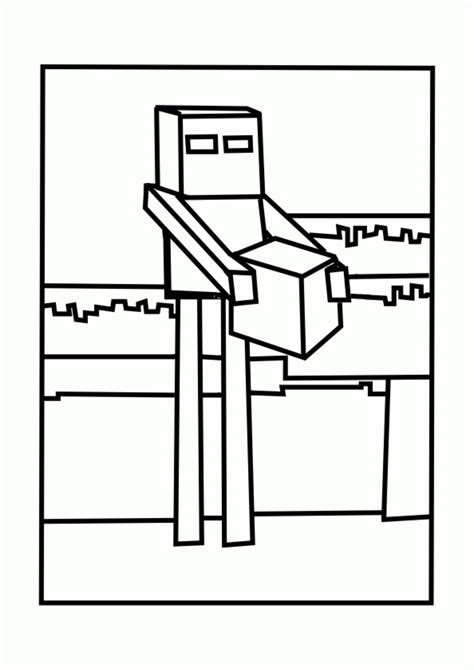 Download Best Minecraft Enderman Coloring Pages - Free, Printable Minecraft ... - Coloring Home