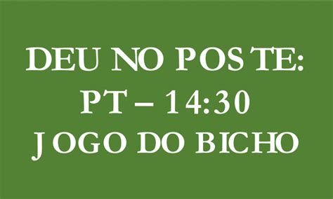 Você pode encontrar diversas informações adicionais nos detalhes dos jogos de futebol em flashscore: Resultado PT do Jogo do Bicho/Deu no Poste de hoje (05/03/21)