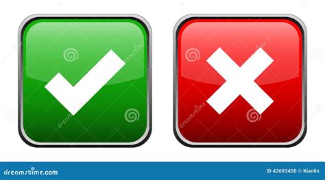 Right And Wrong Icon 2 Stock Vector Image 42693450