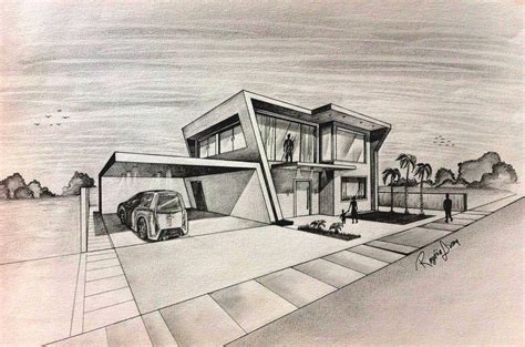 Modern House Sketch At Explore Collection Of