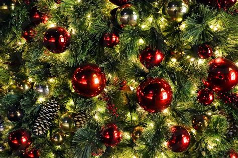 Close Up Of A Decorated Christmas Tree By Jim Glab Photo Stock