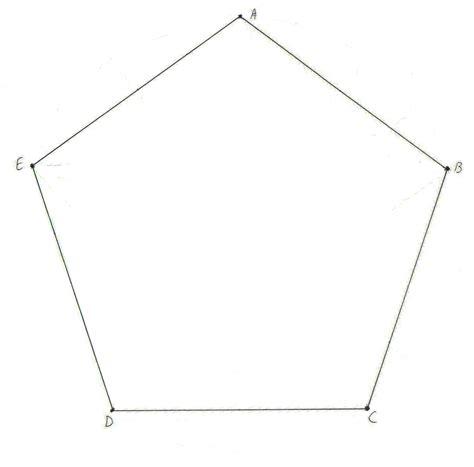 The pentagon shape, from recognition to construction. Large Pentagon Shape - ClipArt Best
