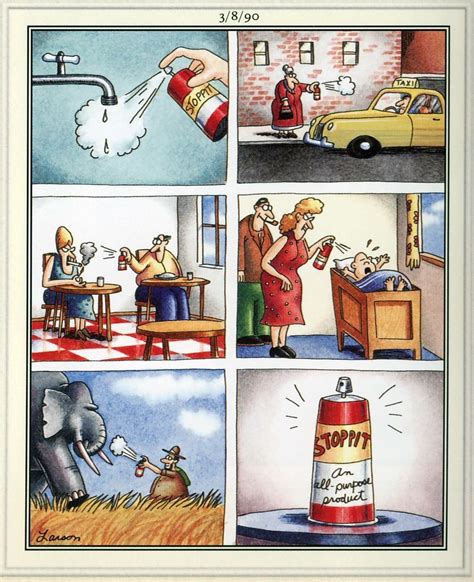 The Far Side By Gary Larson We Could All Use Some Of That Spray The Far Side Gallery