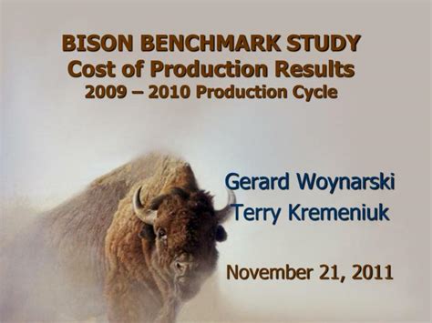 Ppt Bison Benchmark Study Cost Of Production Results 2009 2010