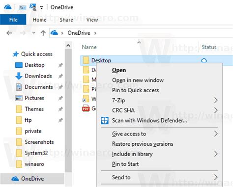 Remove Onedrive Context Menu In Windows 10