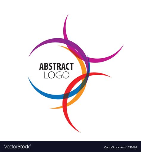 Abstract Logo Of Colored Circles Royalty Free Vector Image