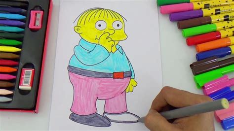 Ralph Wiggum From The Simpsons Coloring Pages Coloring Video For Kids