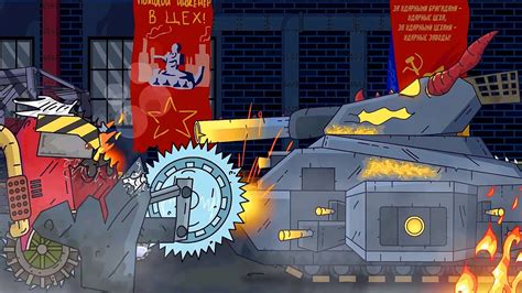 Factory For The Production Of Tanks Cartoon About Tanks English