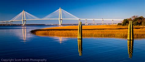 Arthur Ravenel Jr Bridge And Charleston Bay South Carolina Scott