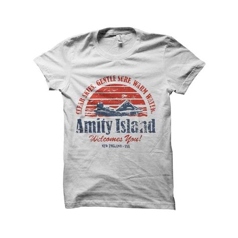 Shirt Amity Island Vintage Jaws Sublimation