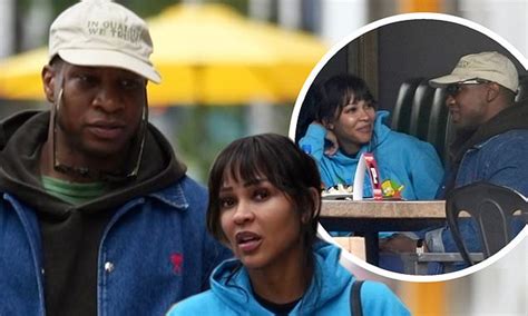 Meagan Good Cozies Up To Jonathan Majors During La Lunch Date As Her