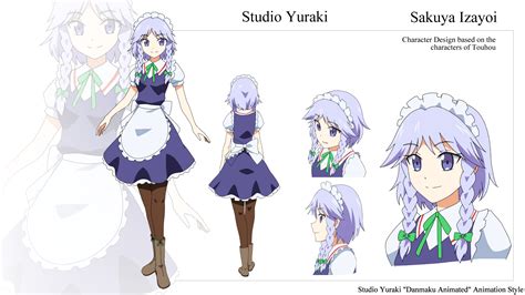 Sakuya Izayoi Danmaku Animated Character Sheet Touhou