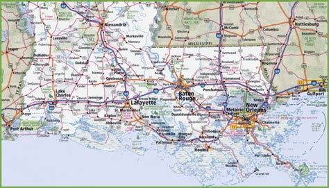 Map Of Southern Louisiana Map Louisiana Southern