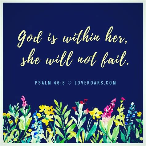 God Is Within Her She Will Not Fail God Psalm