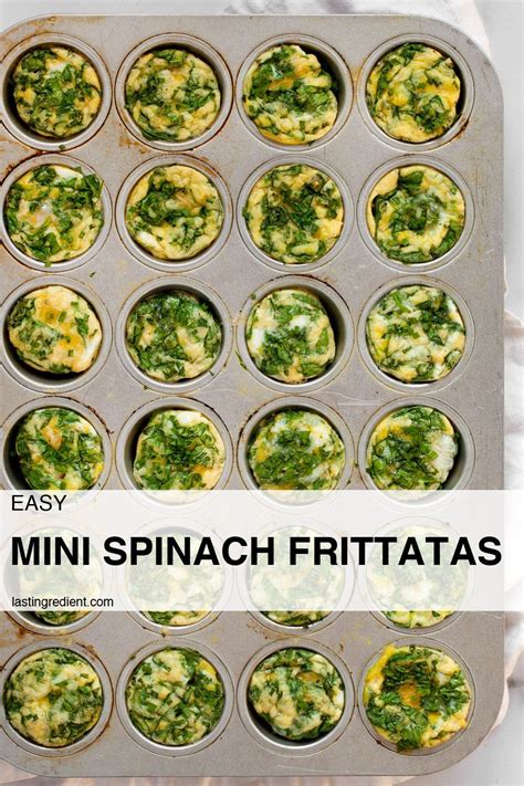 Mini Spinach Frittatas With Parmesan Last Ingredient Recipe