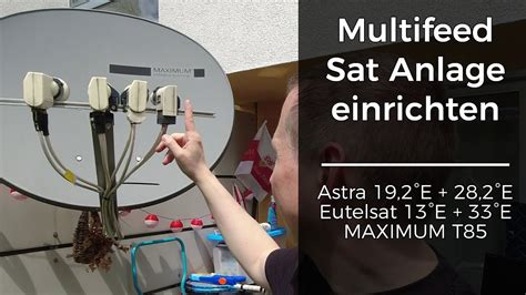 Lnb Multifeed Satelliten Anlage Ausrichten Astra X Eutelsat