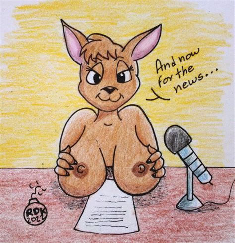 Hentai Boobs Girl Anthro Breasts Dialogue Female Only Kangaroo